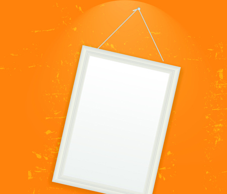 set of empty frame hanging on the wall vector graphic