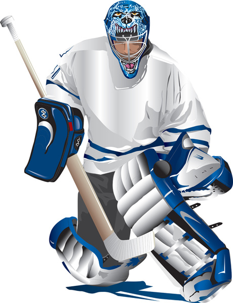 Hockey goalie vectors free download graphic art designs.