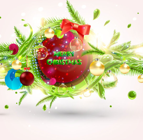 set of object christmas backgrounds vector