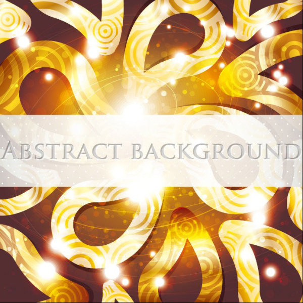 set of ornate abstract background vector