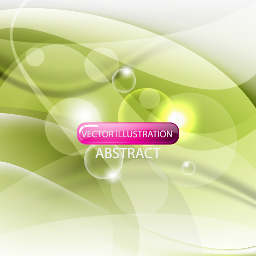 set of ornate waves vector background
