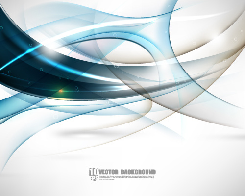 set of ornate waves vector background 