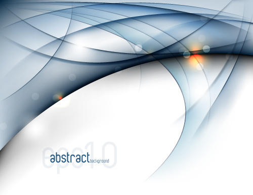 set of ornate waves vector background