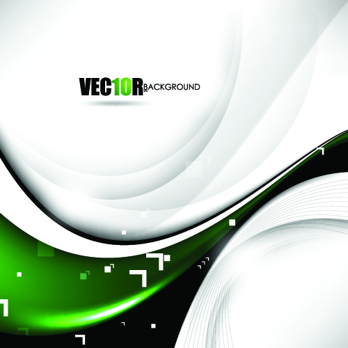 set of ornate waves vector background 