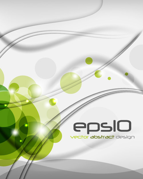 set of ornate waves vector background 