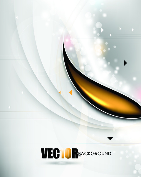 set of ornate waves vector background 