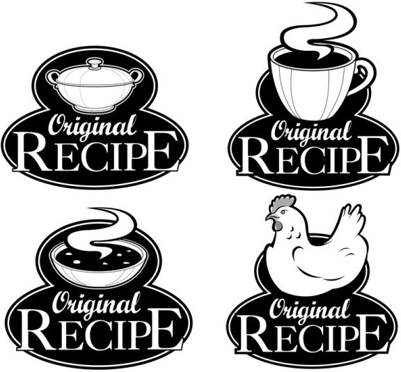 set of recipe labels vector