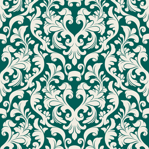 set of seamless ornament pattern design vector