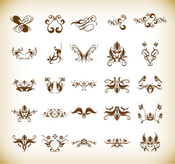 set of vector graphic elements for design