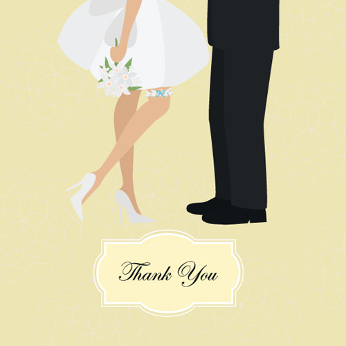 set of wedding invitation cards elements vector graphics
