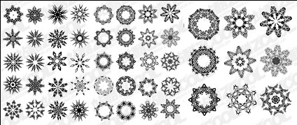 Several circular pattern vector material