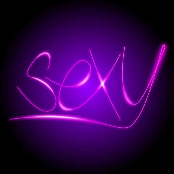 sexy typography with light effect