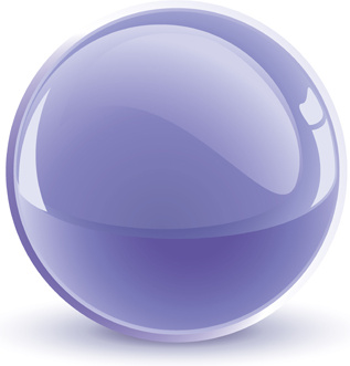 shiny 3d glass sphere vector background