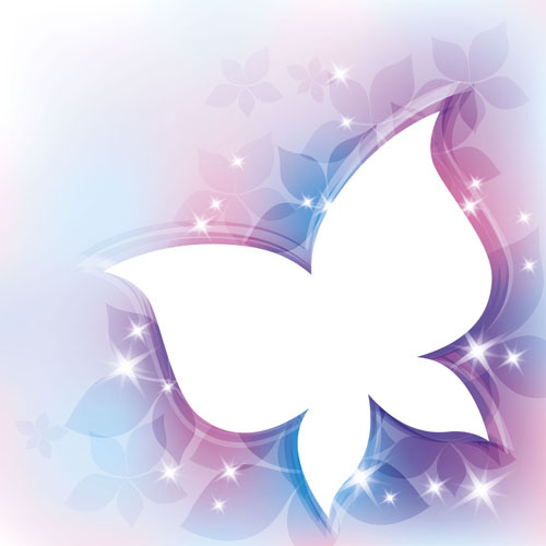 Download Shiny butterfly shape background vector Free vector in ...