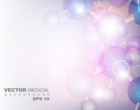 shiny cell medical vector background