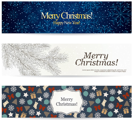 Shiny christmas style banner design vector Free vector in Encapsulated ...