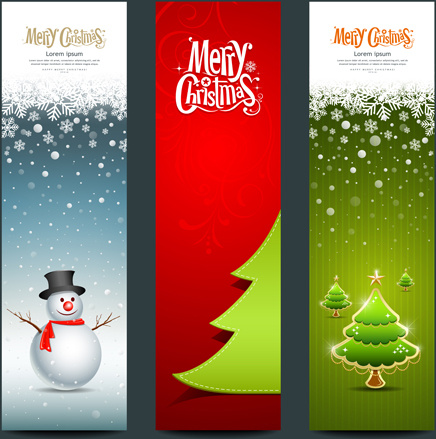 shiny christmas style banner design vector