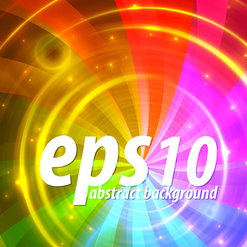 shiny with rainbow background vector graphic