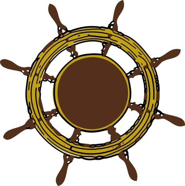 Ship Steering Wheel clip art