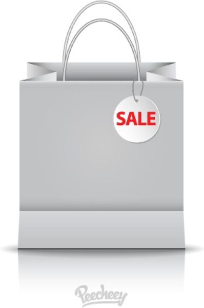 Shopping bag on sale template Free vector in Adobe Illustrator ai ( .ai ) vector illustration ...