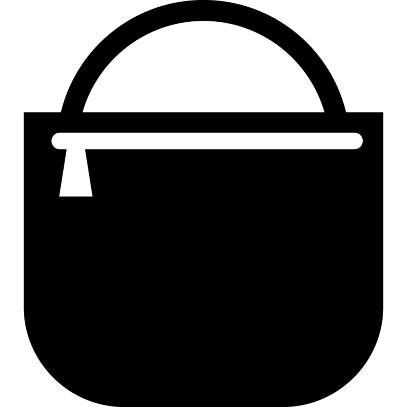 shopping bag sign icon flat silhouette outline 