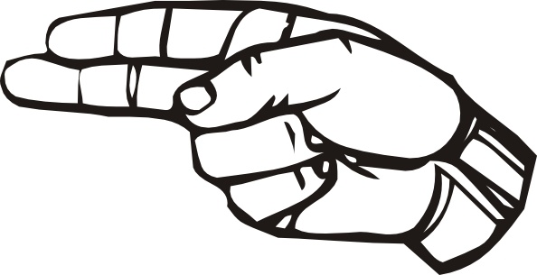 Sign Language H clip art