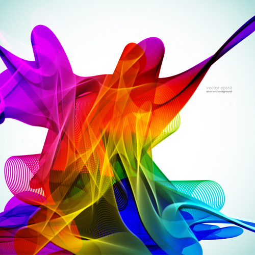 silk dynamic colorful background art vector