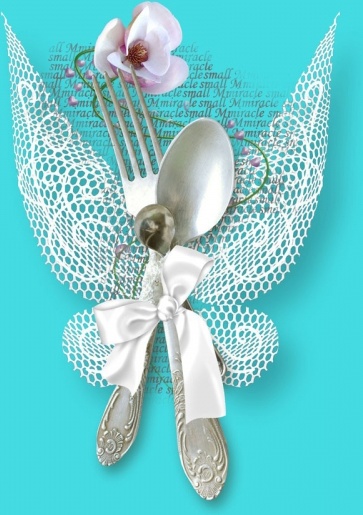 silverware wedding white
