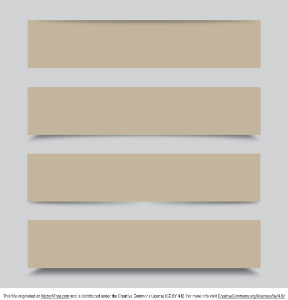 simple beige banner vectors