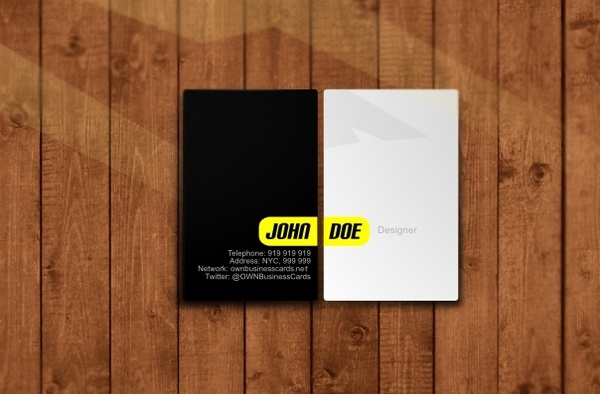 simple business card template 