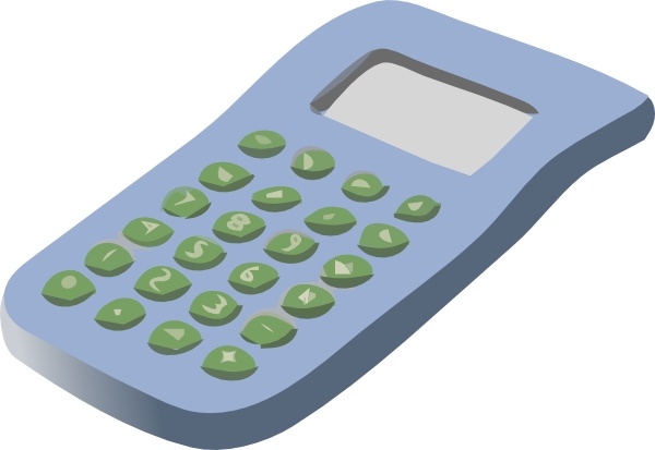 Simple Calculator clip art 