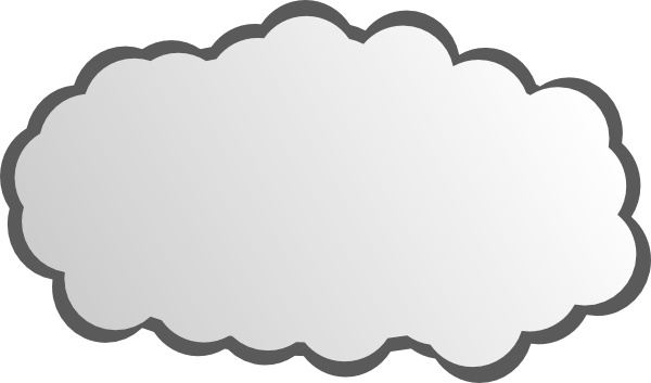Simple Cloud clip art 
