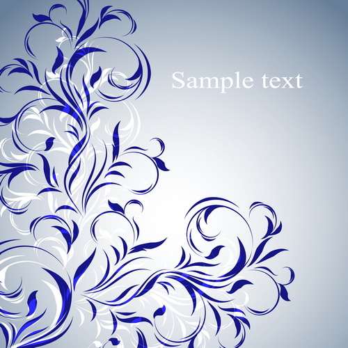 simple floral decorative pattern vector background 