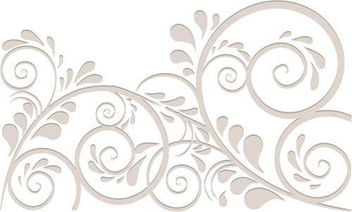 simple floral ornament background vector 