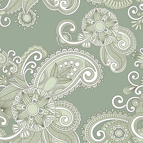 simple flower pattern background vector