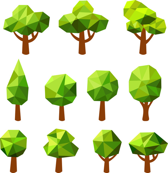 simple geometric tree set