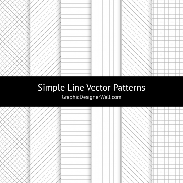 simple line vector patterns