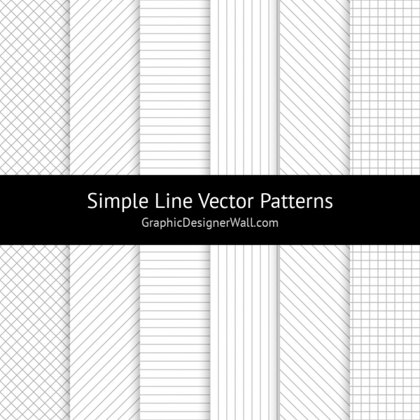 simple line vector patterns 