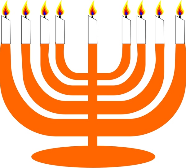 Simple Menorah For Hanukkah