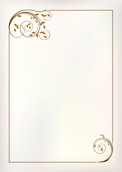 simple ornament frame vector 