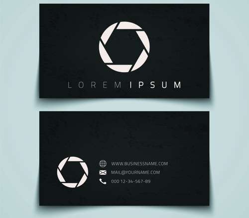 simple styles business cards vectors 