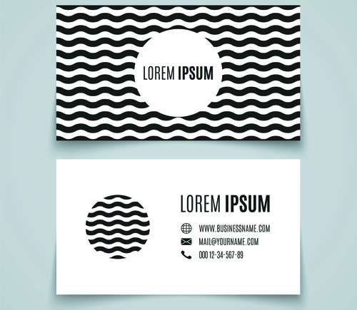 simple styles business cards vectors 