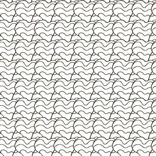 simple waves seamless pattern vector 