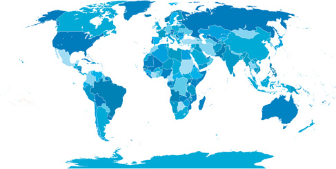 simple world maps vector 