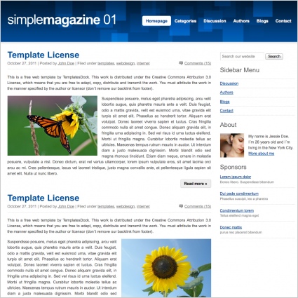SimpleMagazine 01 Template
