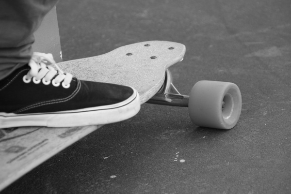 skate skate board black and white