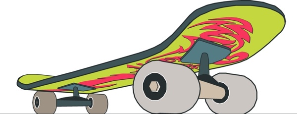 Skateboard close up with design