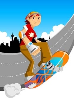skateboarding vector 6