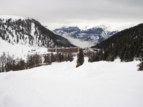 ski resort in valley