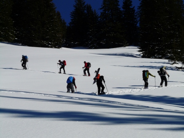 ski tour winter hike hike